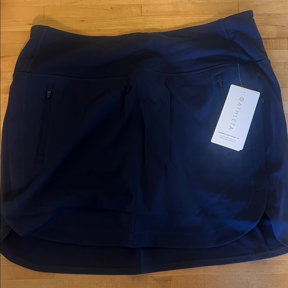 Athleta Women’s Navy Fairway Golf Skort 16”